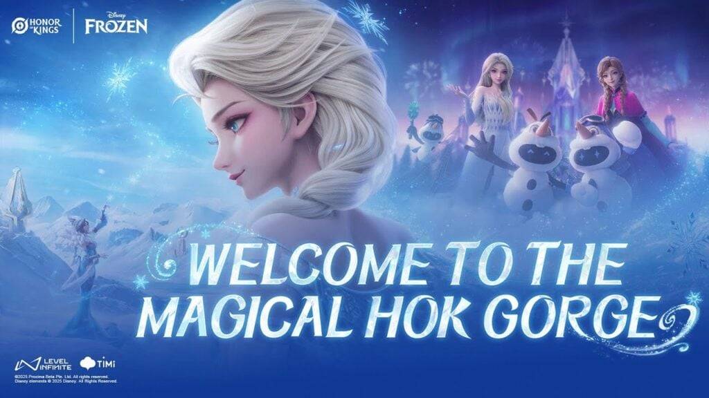 王者荣耀 X 冰雪奇缘联动，魔法霍克峡谷等你探索！