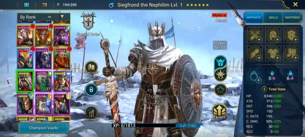 Raid Shadow Legends：Mythical Champions Tierリストが発表されました