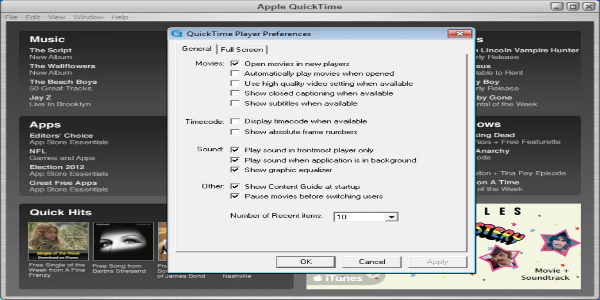 QuickTime Captura de tela 3