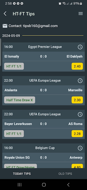 Betting Tips Correct Score Screenshot 3