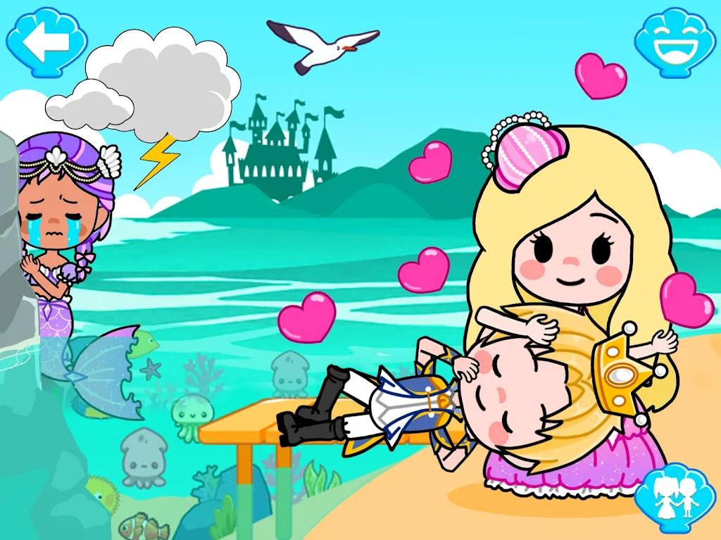 Mermaid Games: Princess Salon Screenshot 2