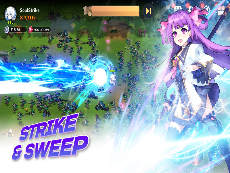 Soul Strike! Idle RPG Mod Capture d'écran 1