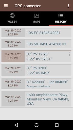 GPS coordinate converter Captura de pantalla 4