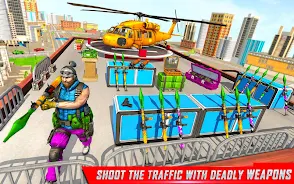 Traffic Car Shooting Games Скриншот 3