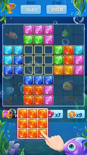 Puzzle Block Ocean Fish Скриншот 2