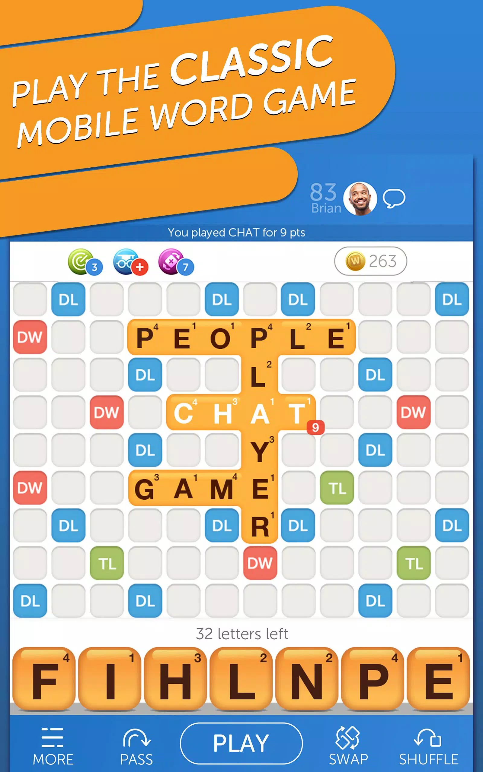 Words with Friends Word Puzzle Скриншот 1