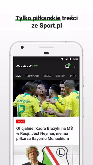 Football LIVE - wyniki na żywo 스크린샷 1
