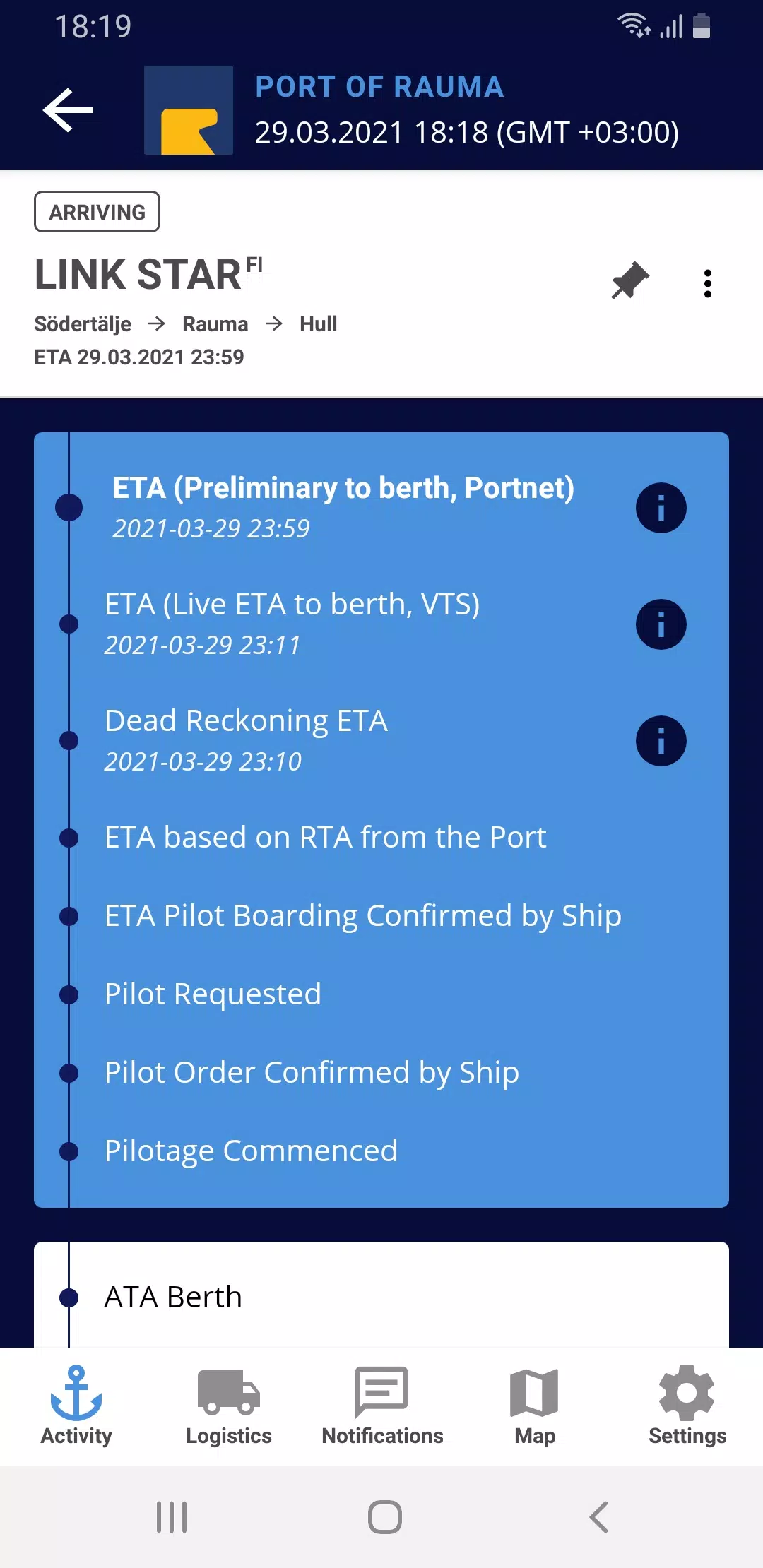 Port Activity应用截图第3张