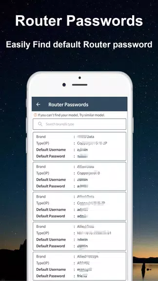 Default WiFi Router Passwords應用截圖第2張