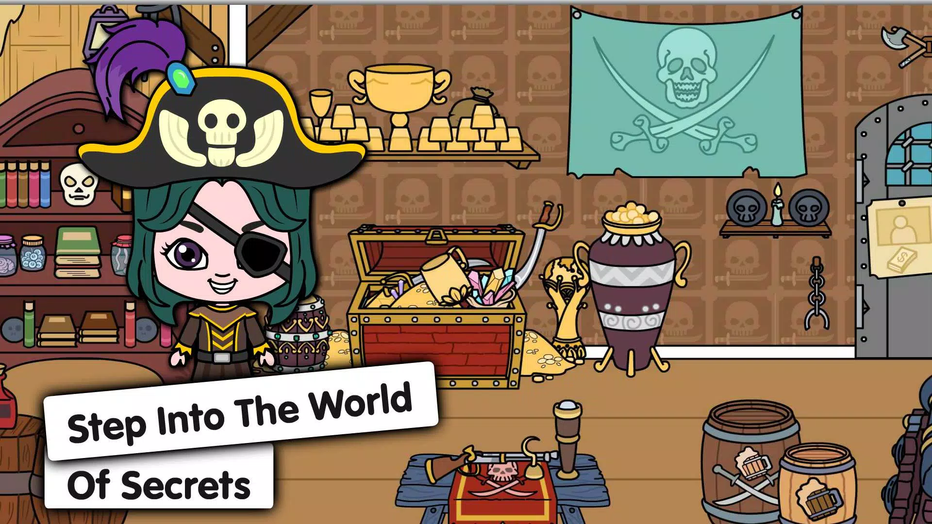My Pirate Town: Treasure Games Captura de tela 4