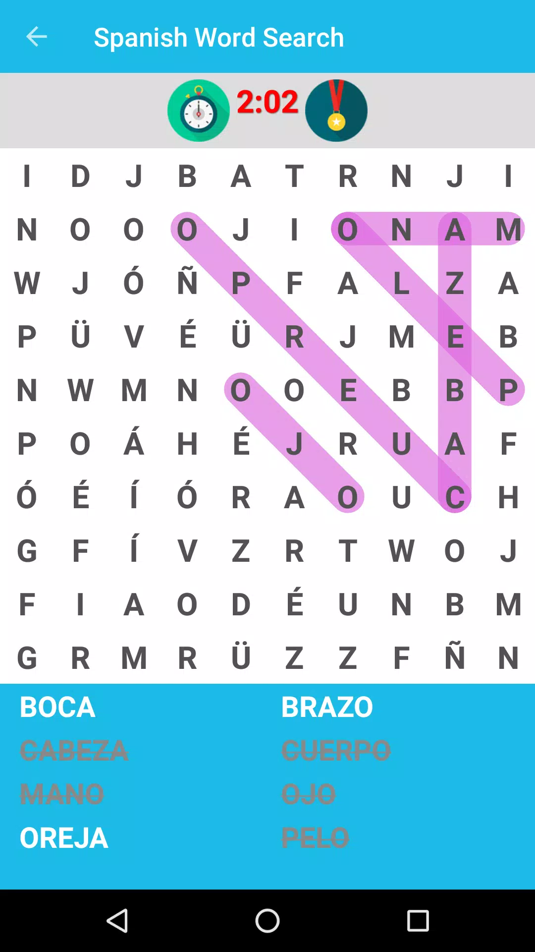 Spanish Word Search Game应用截图第1张