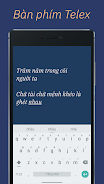 Telex Keyboard - gõ tiếng Việt Screenshot 1