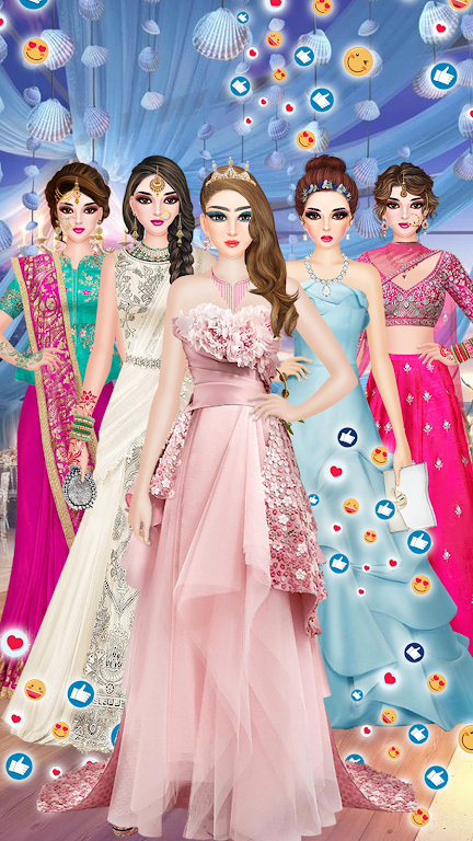 Dress Up Girls Makeup Game Captura de pantalla 2