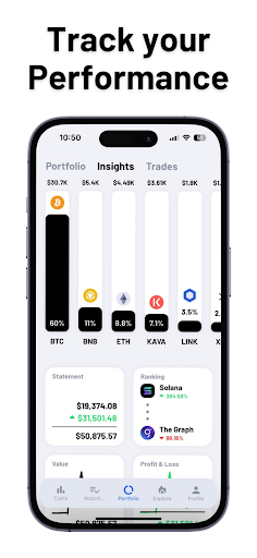 Coin Portfolio Crypto Tracker Captura de tela 3