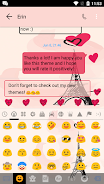 SMS Messages Paris Pink Theme Captura de tela 4