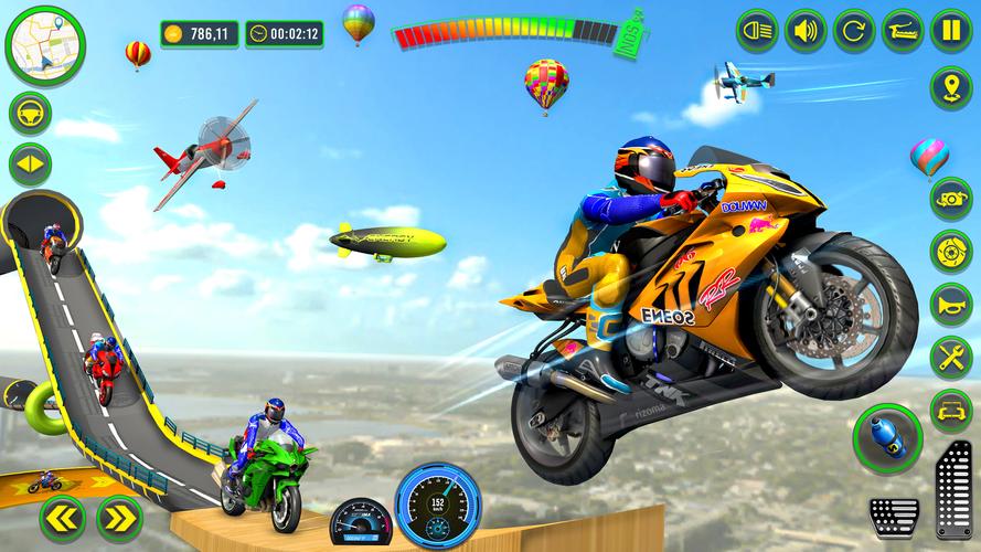 Mega Ramp Stunts Bike Games 3d應用截圖第2張