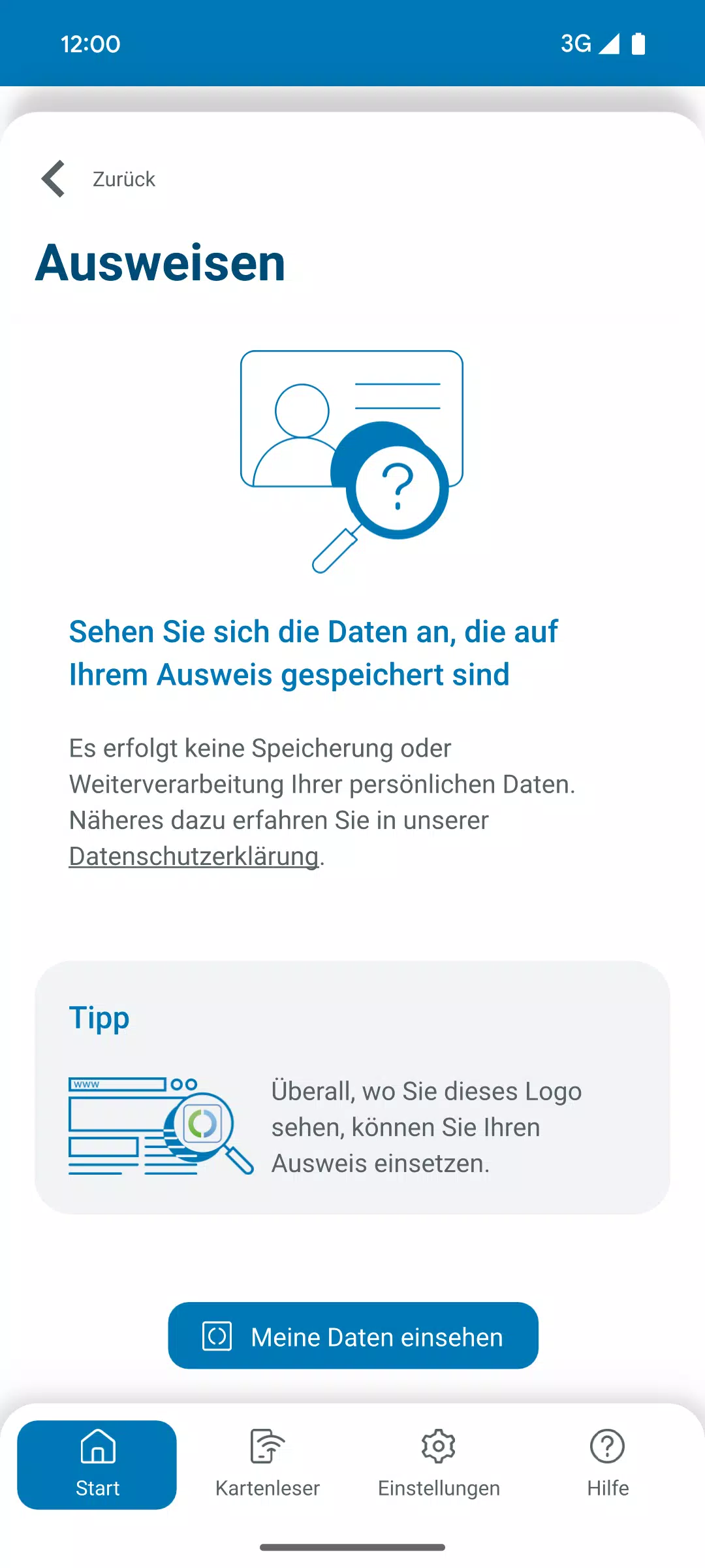 AusweisApp Bund Screenshot 2