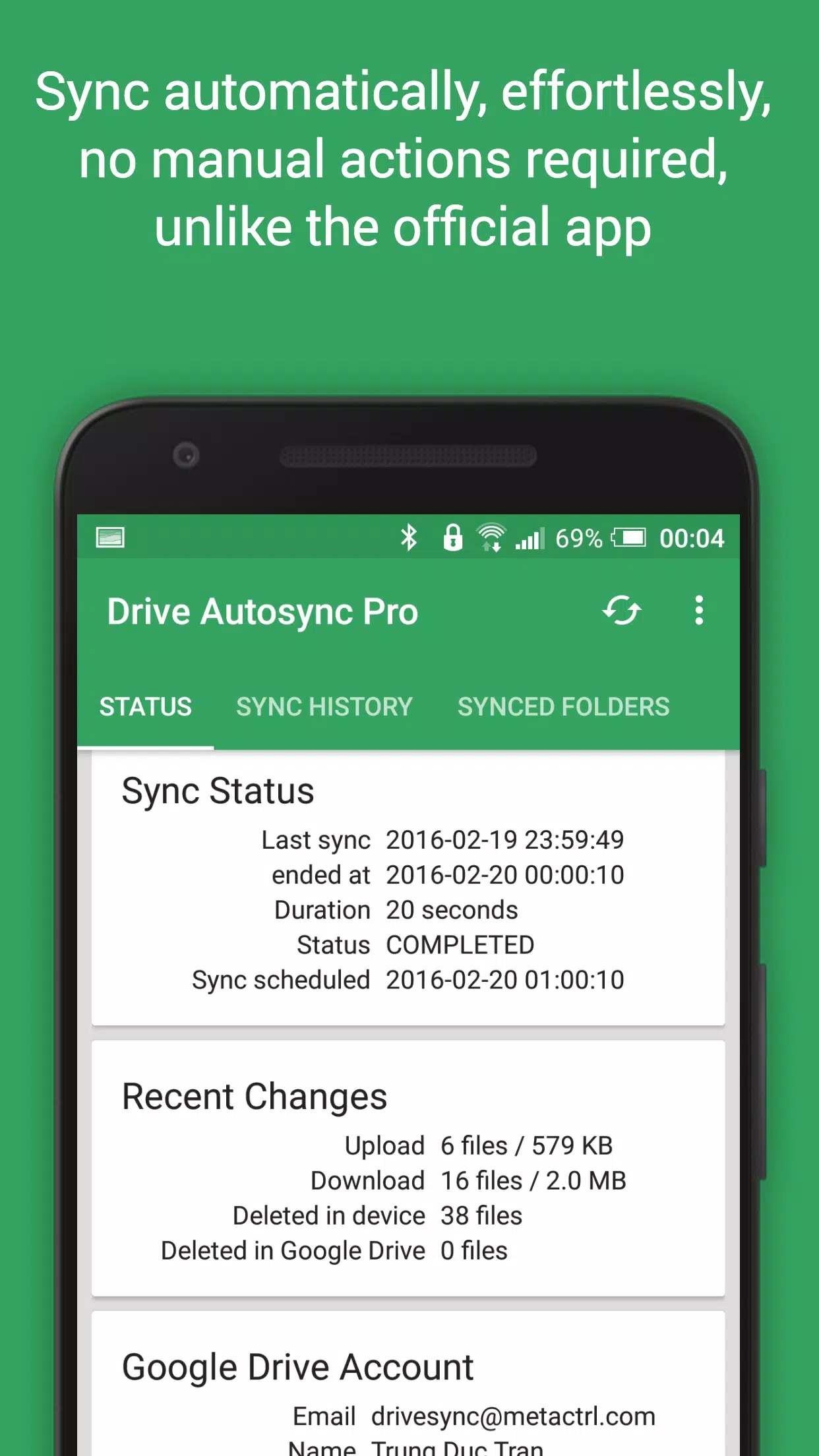 Autosync for Google Drive應用截圖第2張