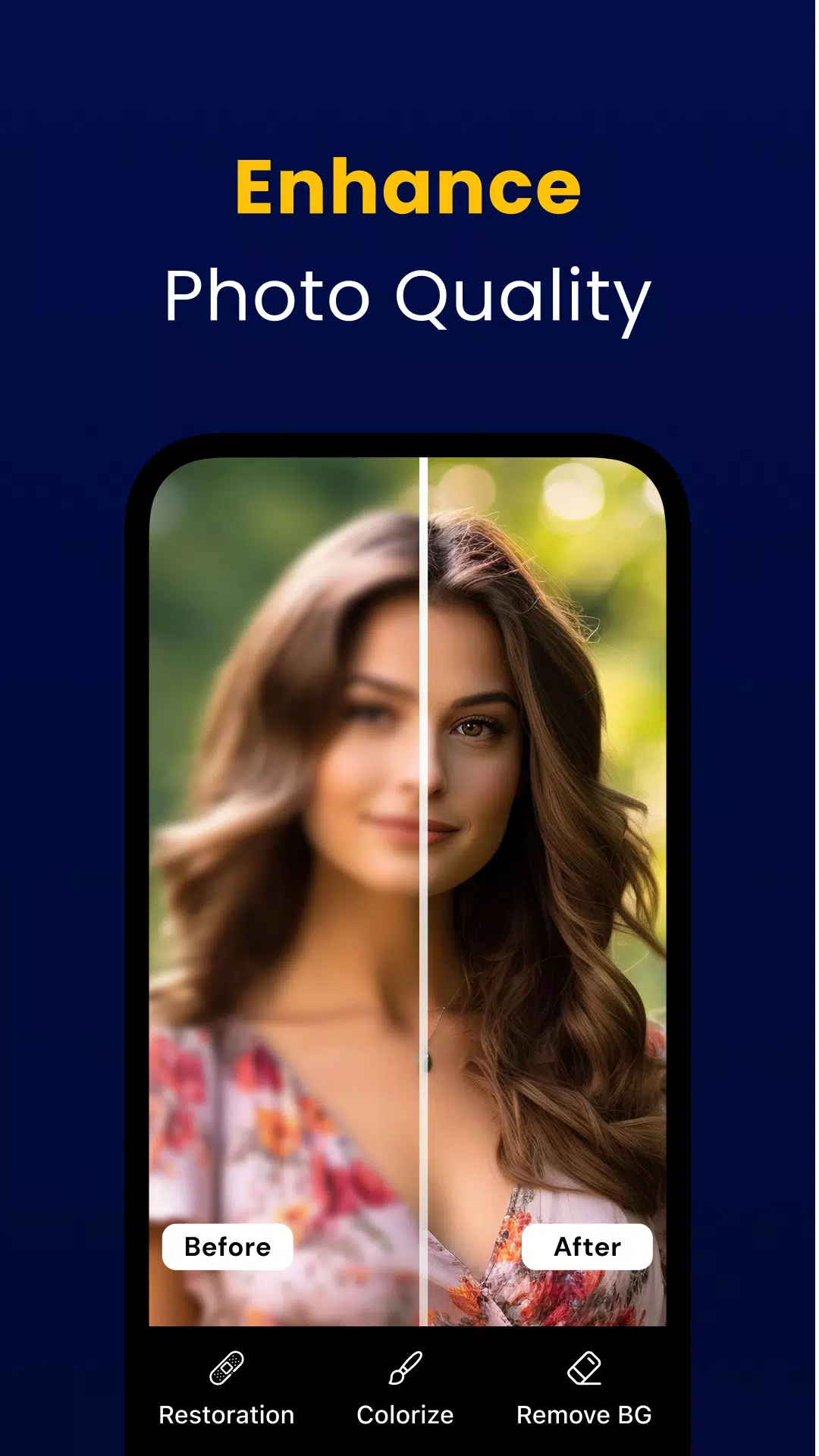 Ai Photo Enhancer Improve Pic स्क्रीनशॉट 2