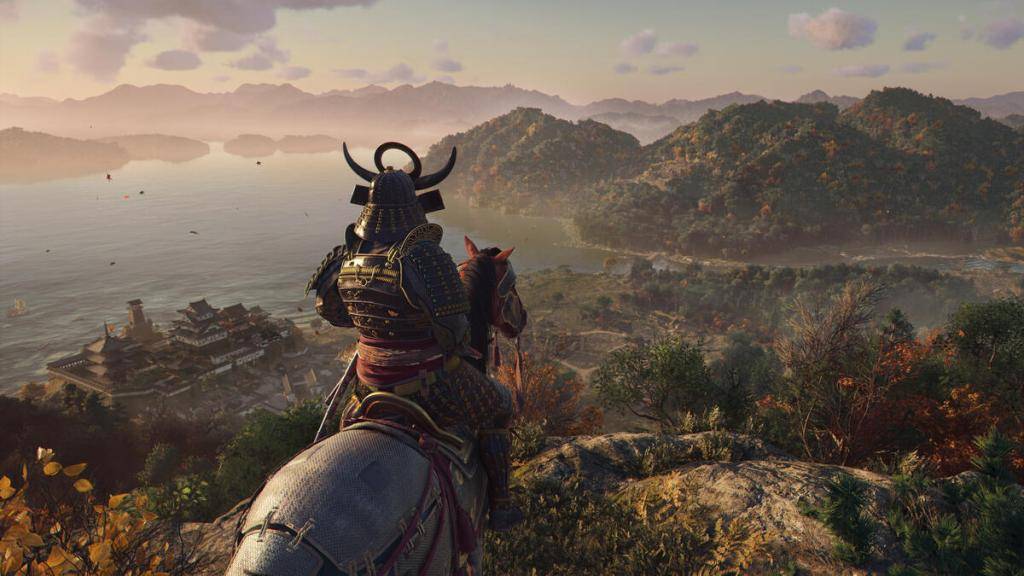 Yasuke übersieht eine Küsten -Vista in Assassins Creed Shadows, Bild über Ubisoft