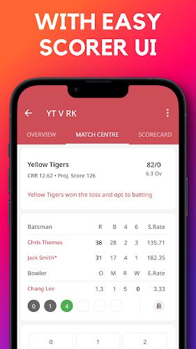 CricScorer-Cricket Scoring App Screenshot 2