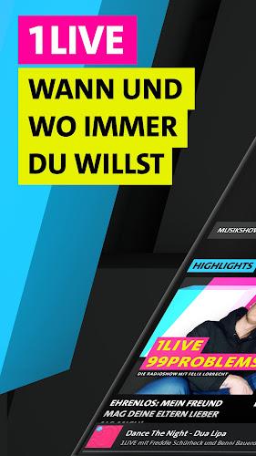 1LIVE: Radio, Musik & Podcasts Captura de pantalla 1