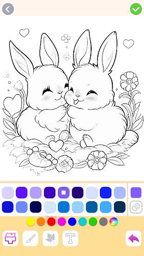 Animal coloring pages games スクリーンショット 3