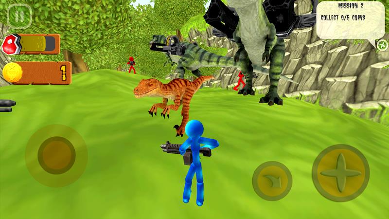 Stickman Dinosaur Hunter Screenshot 2