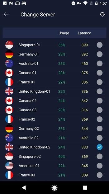 QuickVPN Screenshot 2