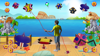 Kite Game 3D Kite Flying Games Captura de pantalla 3