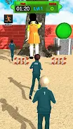 Red light green light game 3D Скриншот 1