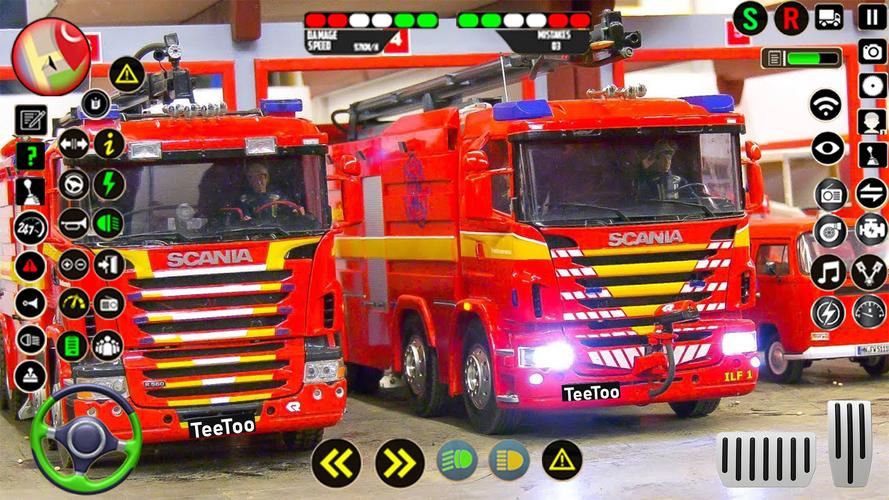 Police Ambulance Fire Truck Screenshot 2