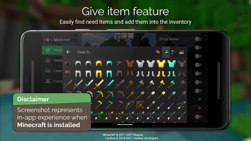 Toolbox for Minecraft: PE Captura de tela 2