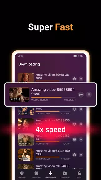 X Video Downloader & Player Captura de tela 4