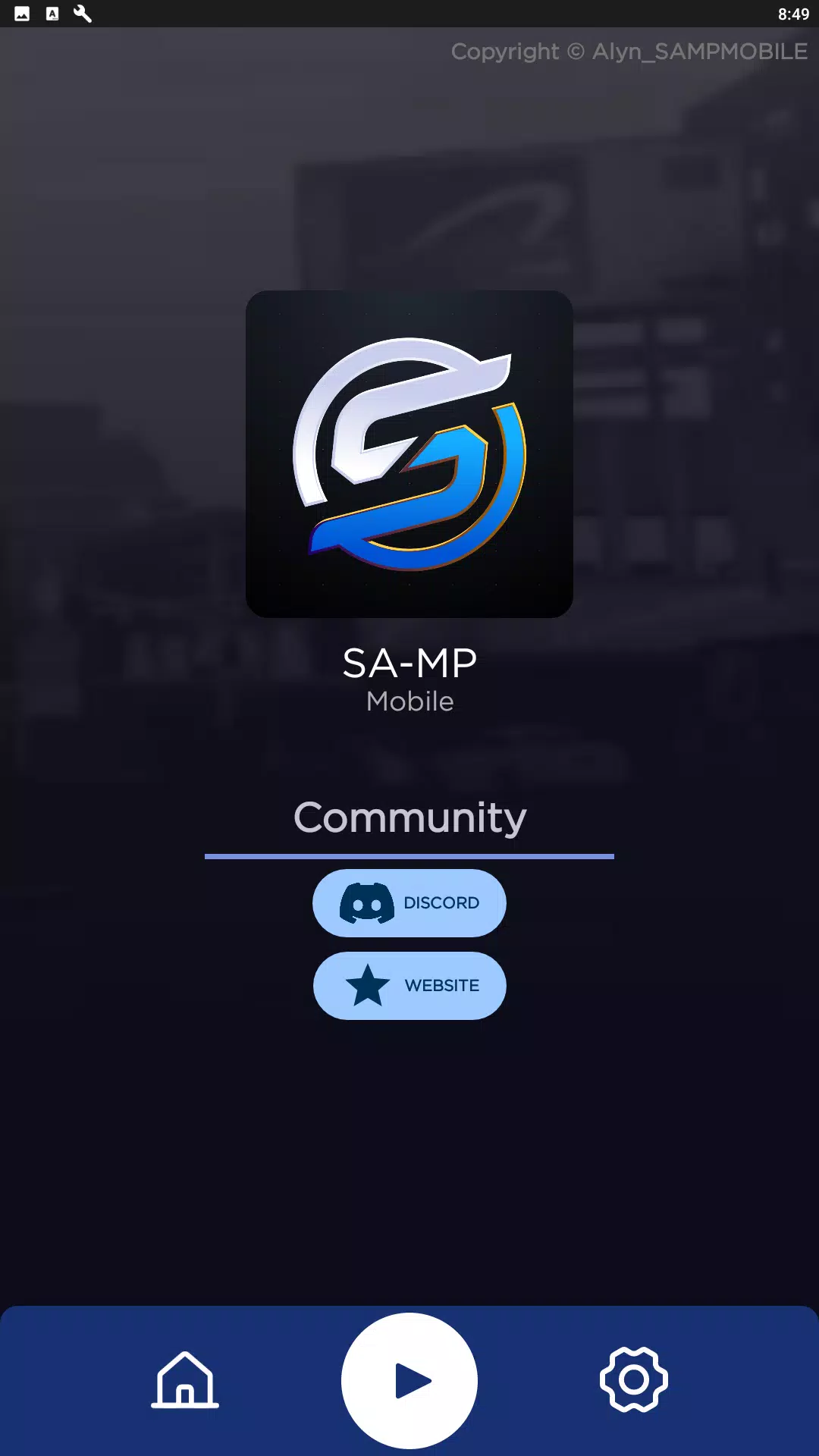 Alyn SA-MP Mobile Launcher Screenshot 1