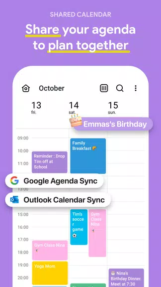 FamilyWall: Assistant familial Capture d’écran 1