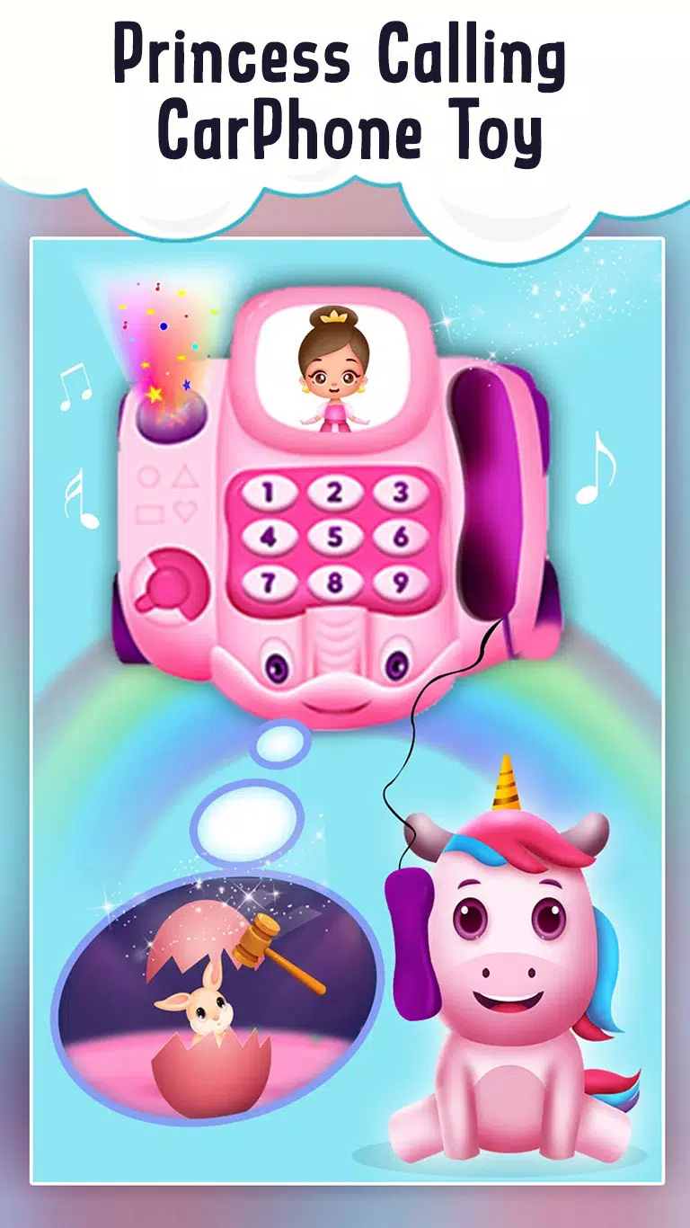 Baby Princess Car phone Toy Captura de tela 1