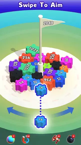 Merge Blocks 3D - 2048 Puzzle 스크린샷 1