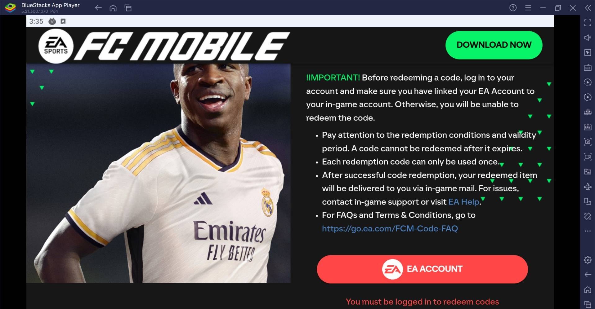 EA SPORTS FC Mobile 足球 - 2025 年 1 月所有可用兌換碼