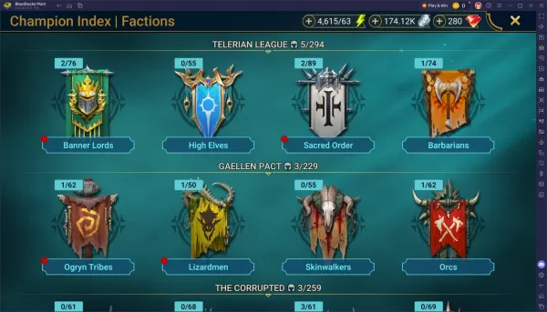 Los mejores campeones de Raid Shadow Legends Faction Wars en 2025