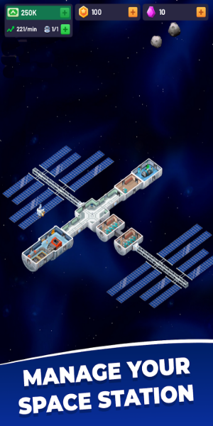 Idle Space Station-Tycoon スクリーンショット 1