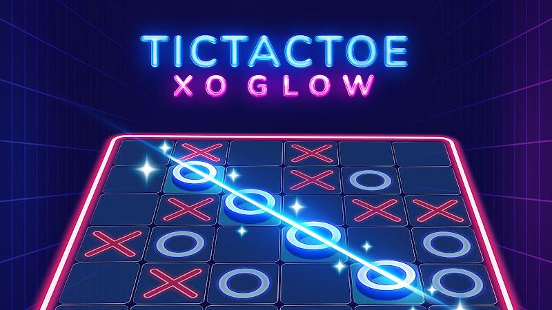 Tic Tac Toe - XO Glow Captura de pantalla 1