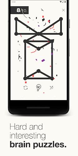 1Line & dots. Puzzle game. スクリーンショット 3