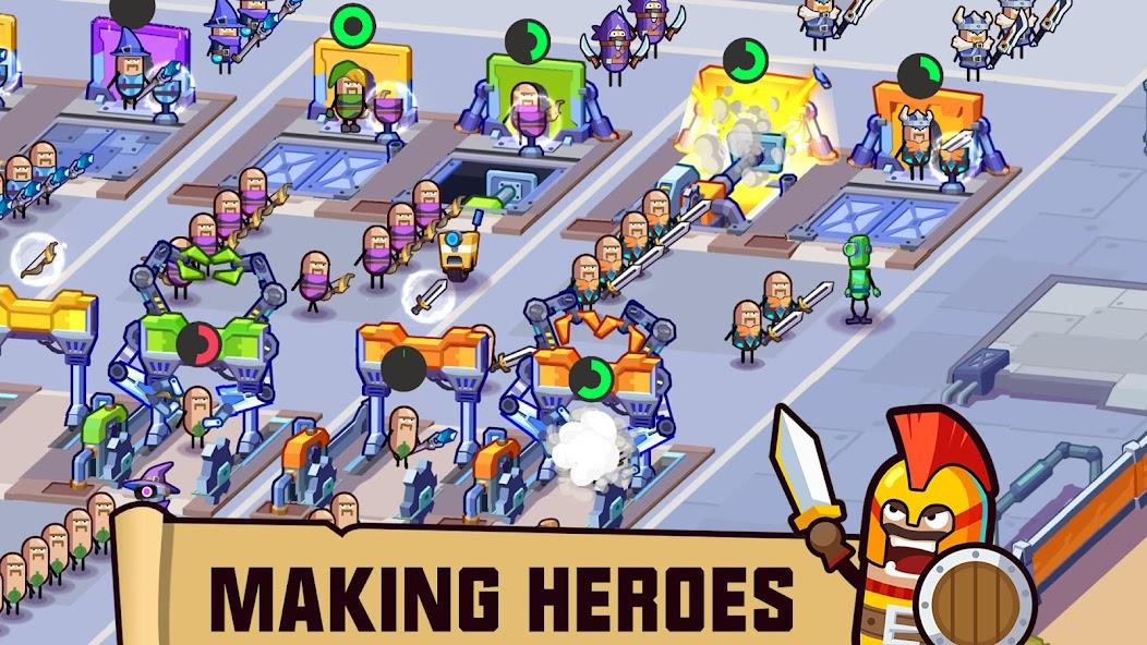 Hero Making Tycoon Mod Скриншот 3