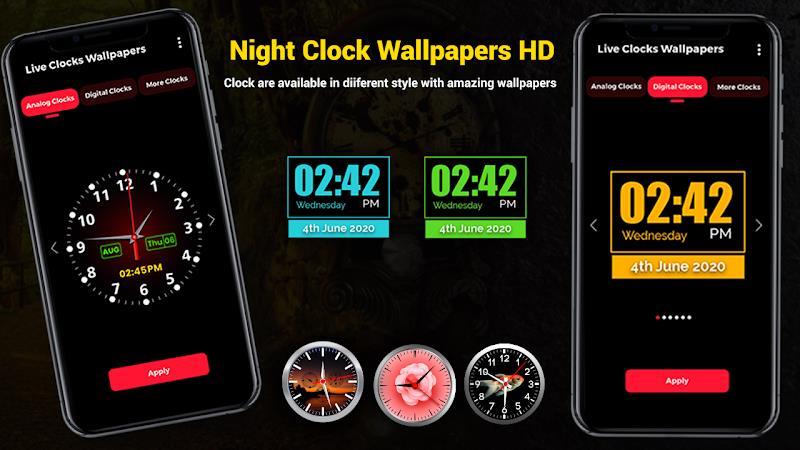 Smart Digital Clock Wallpapers Captura de pantalla 3