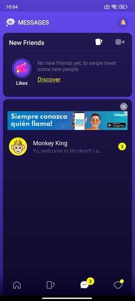 Monkey - random video chat Captura de tela 3