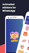 GIF stickers for WhatsApp Screenshot 1