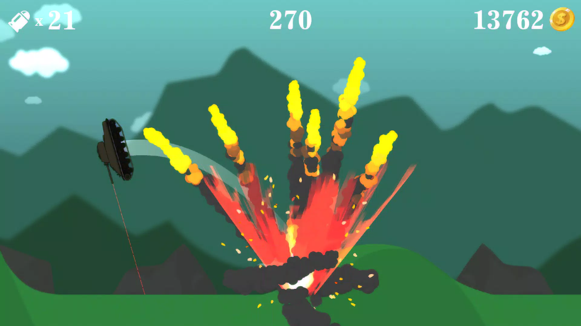 Flip the tank blast shot Captura de pantalla 3