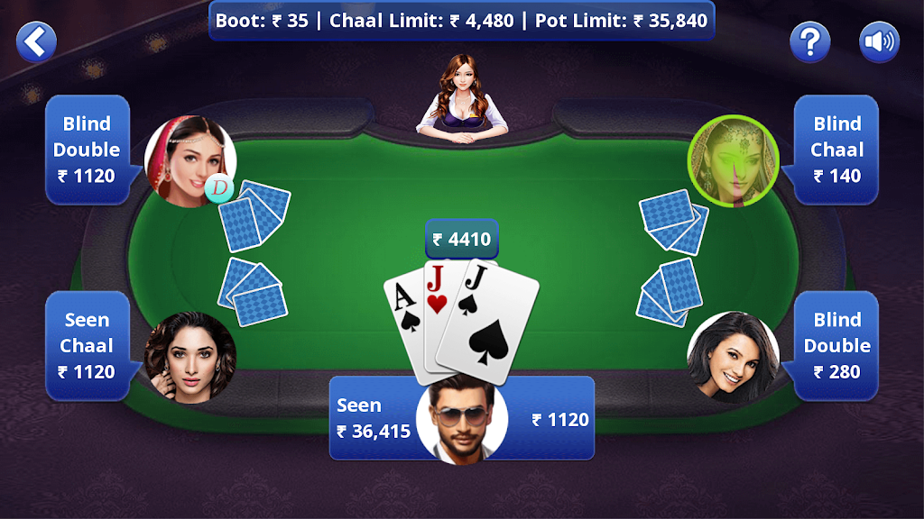 Teen Patti Offline Capture d’écran 3