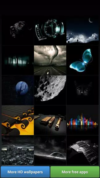 Black Theme HD Wallpapers スクリーンショット 1